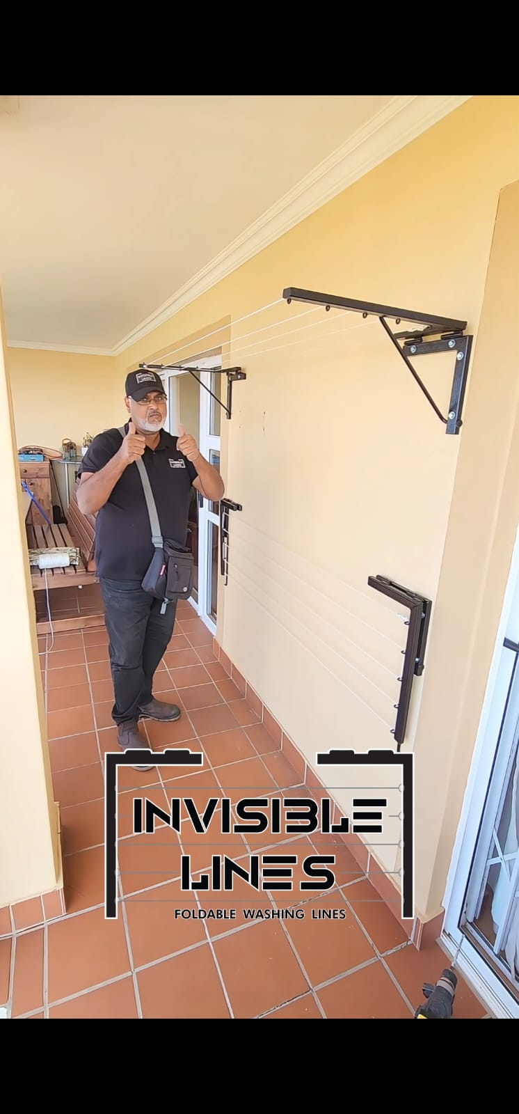 Invisible Lines Foldable Washing Line