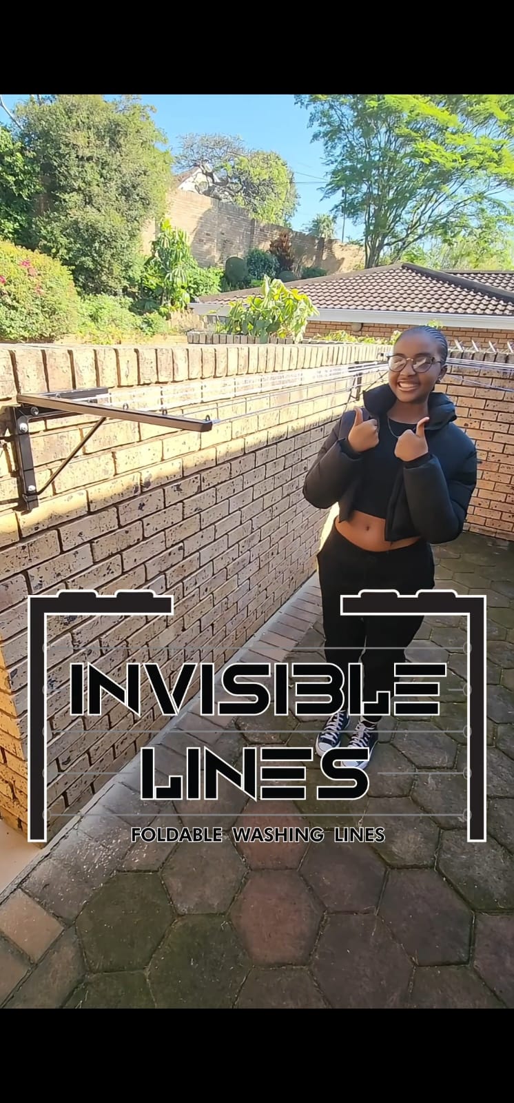 Invisible Lines Foldable Washing Line