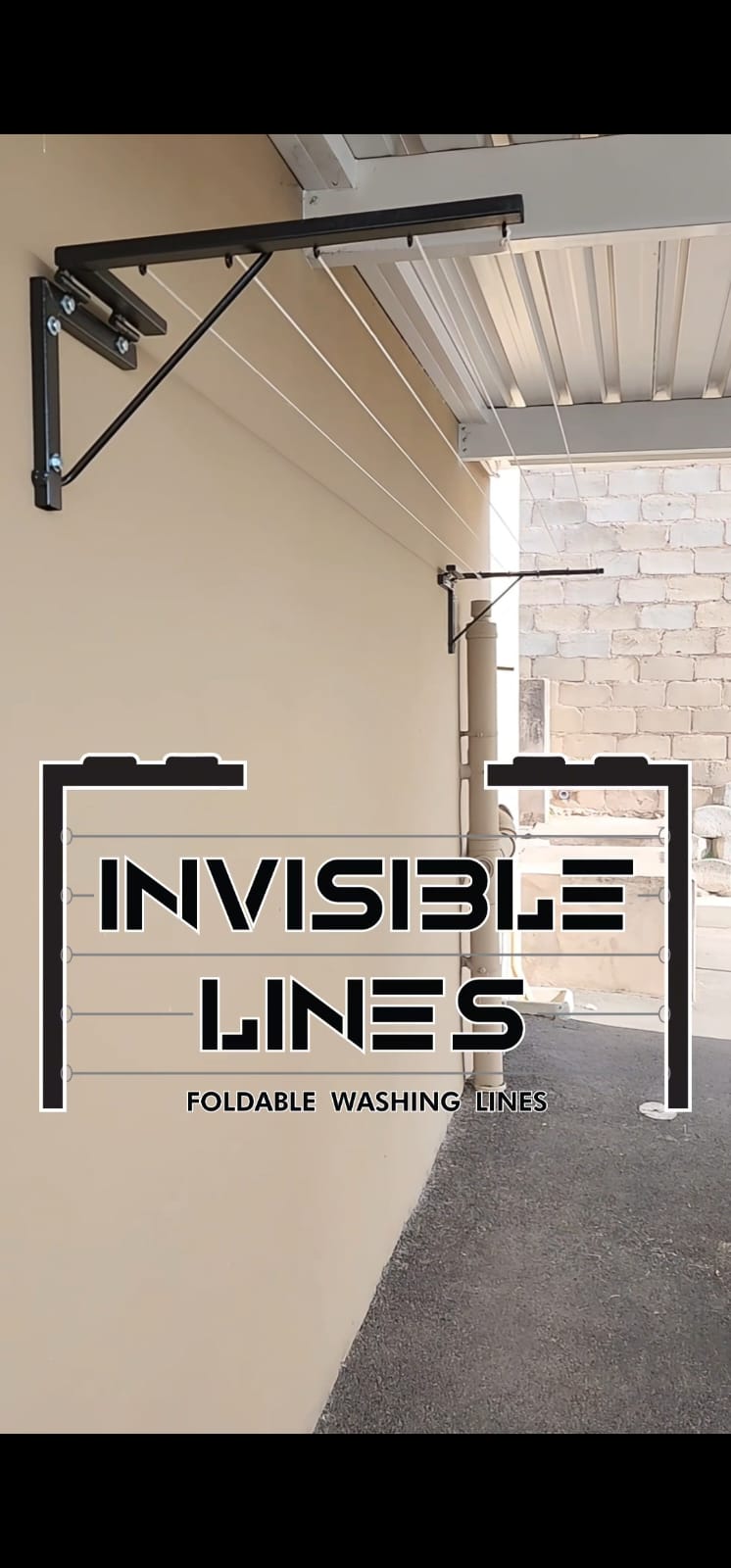 Invisible Lines Foldable Washing Line